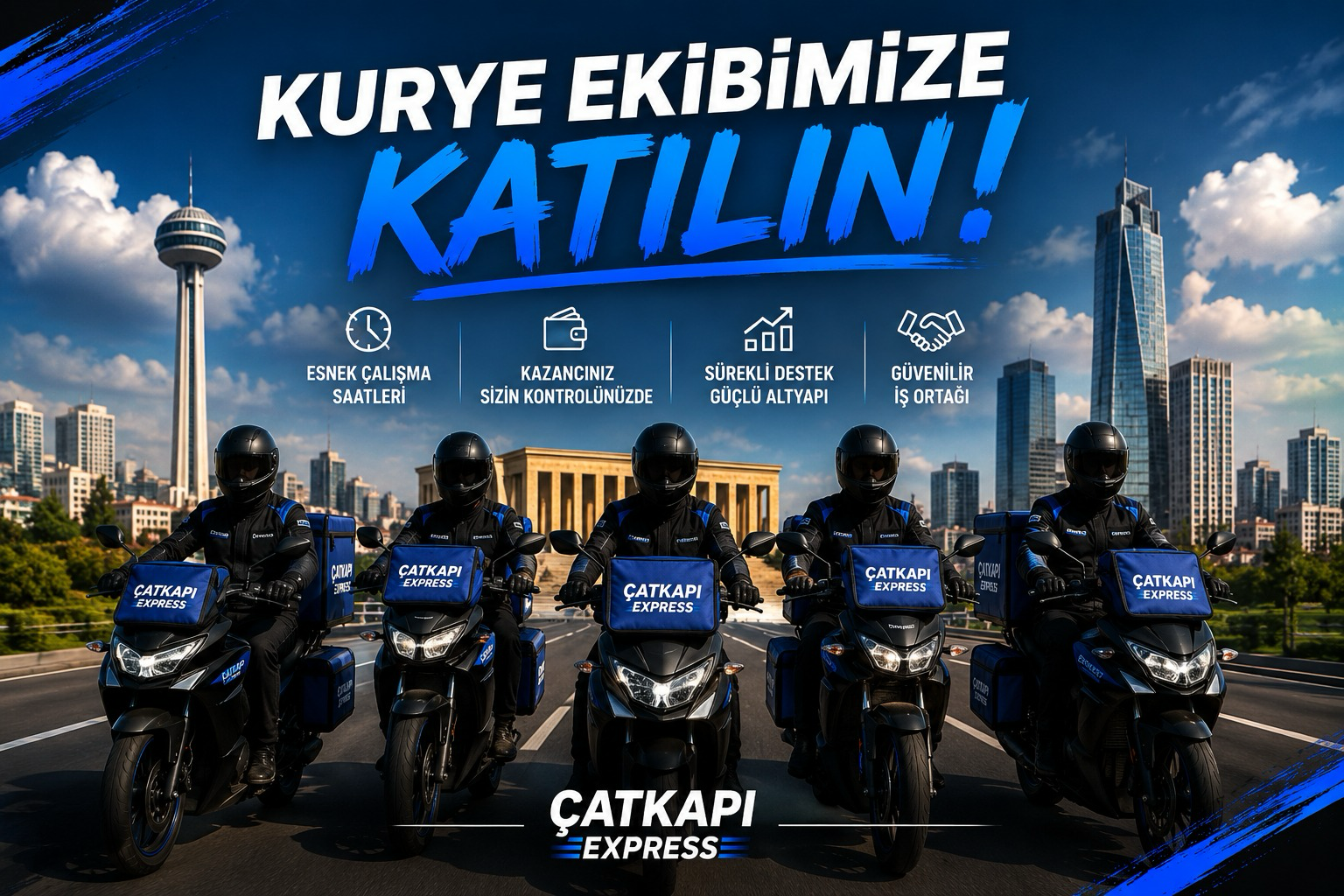 Kurye ekibimize katılın — Çat Kapı Express